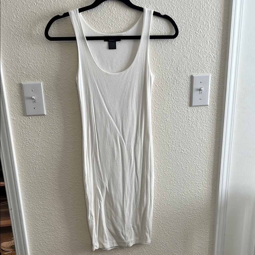 White Sleeveless Women's Stretch Dress